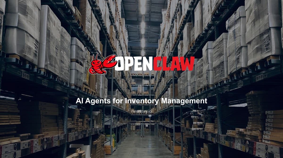 AI agent dashboard connected to multi-channel inventory management system showing real-time stock queries and automated reorder alerts