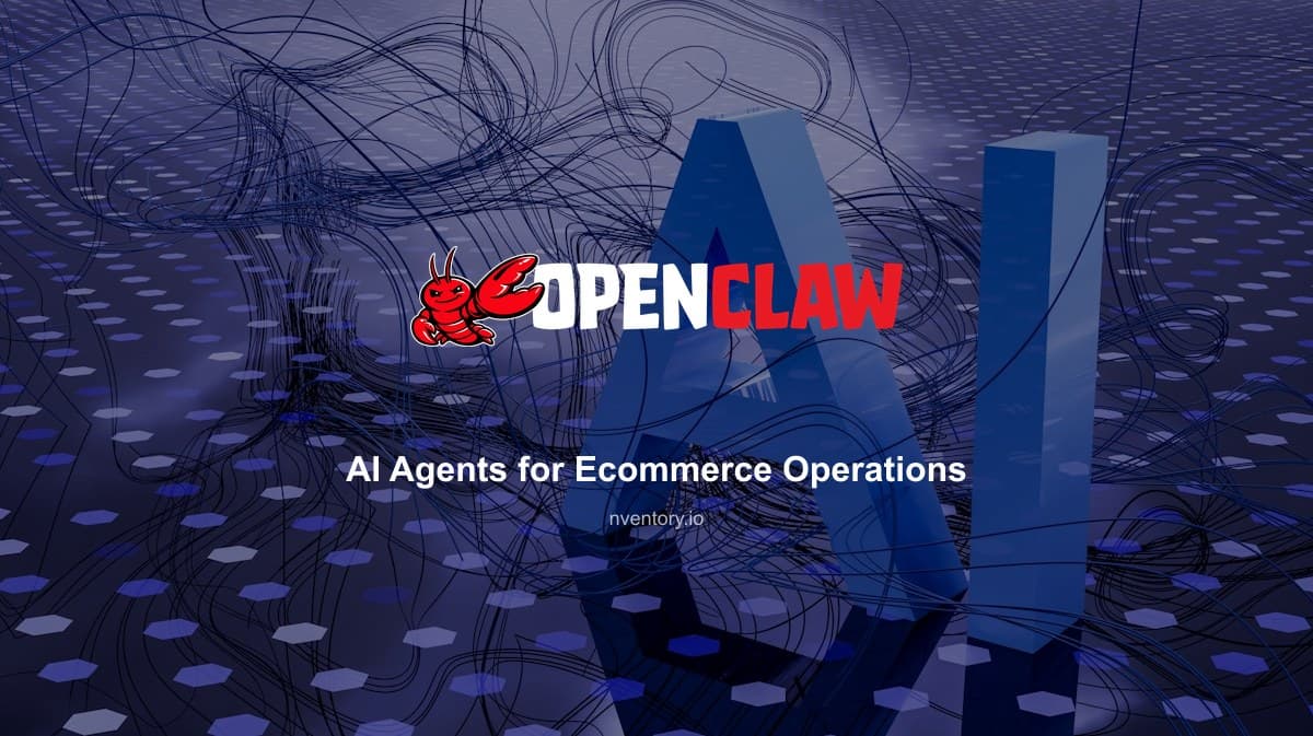 AI agent reasoning loop connecting ecommerce platforms inventory systems and order management dashboards